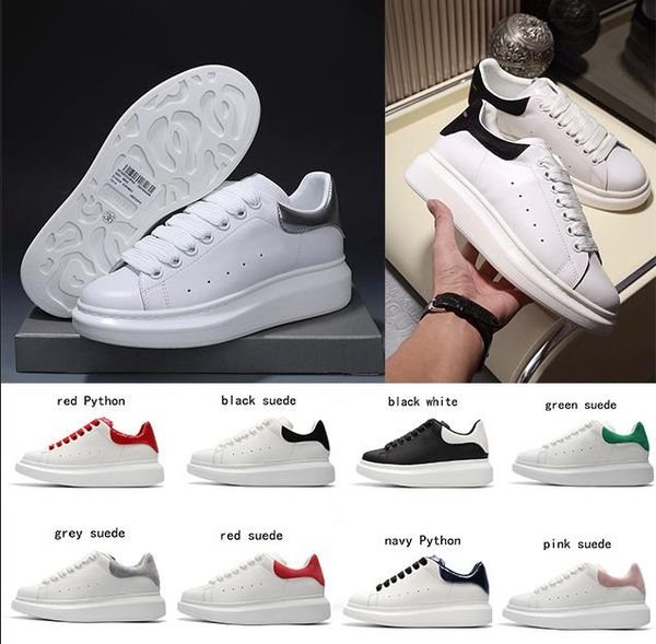 

2020 mens womens fashion luxury classic shoes leather platform sneaker flat lightweight comfort casual dress skateboarding shoes sneakers, Black