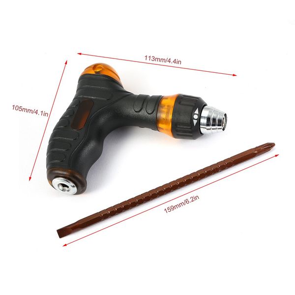 

s2 alloy steel adjustable ratchet screwdriver bits set repairing hand tool xjs789