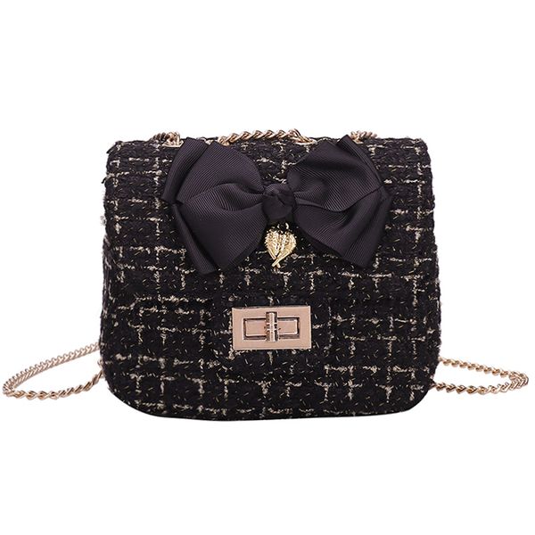 

191117 ivog new arrival everyday female small shoulder crossbody handbag black chain hand bags for women 2019