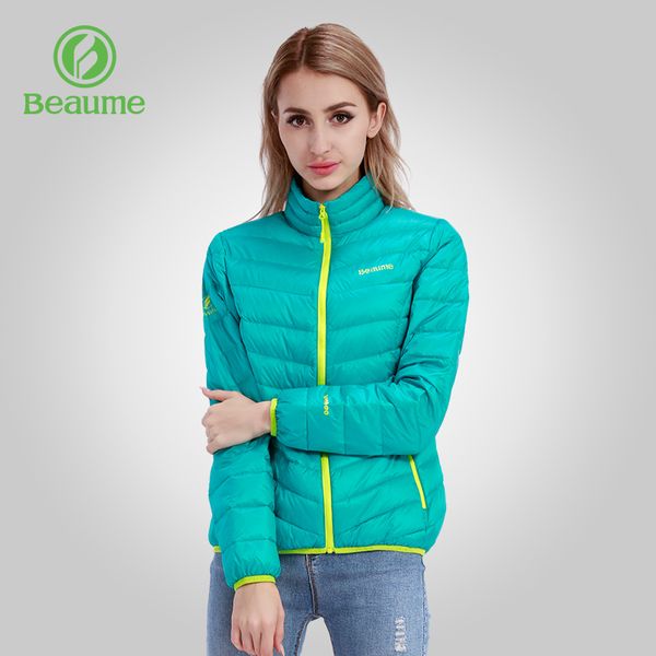 

beaume beaume short winter jacket women outdoor white down jacket slim waterproof thermal outerwear for skating 54282 blue, Blue;black