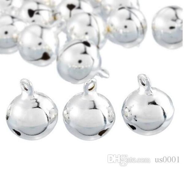 

silver jingle bells pendants hanging christmas tree ornaments christmas decorations party diy crafts accessories 18x14mm