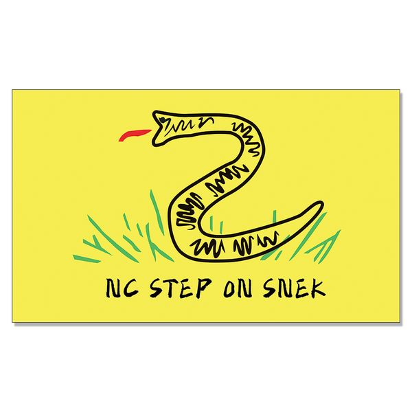 

3x5ft no step on snake flag for decoration indoor or out door polyester advertising promotion, ing