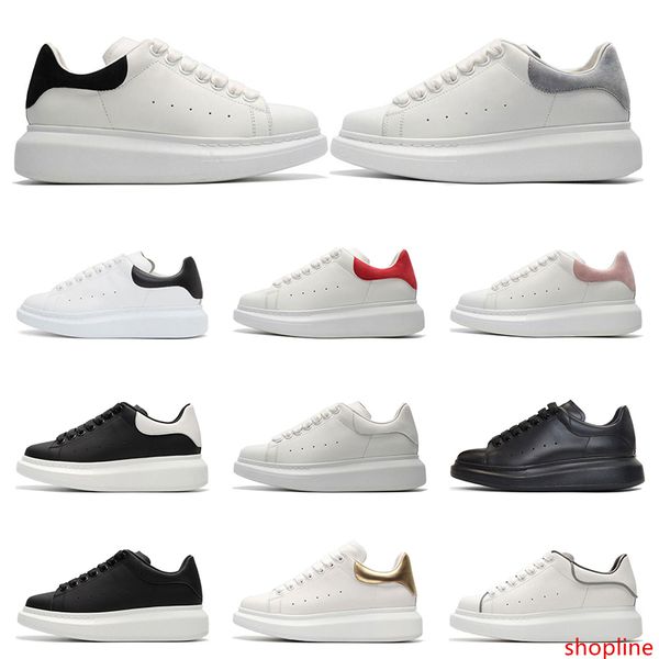 

2020 designer shoes platform mens women white leather suede casual girl black white gold red comfortable flat fashion sneakers size 36-44