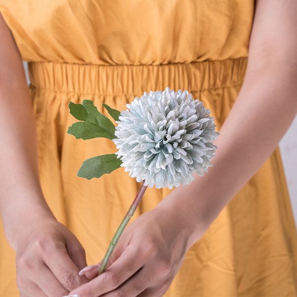 

1 head artificial fake chrysanthemum silk flowers floral wedding home decor