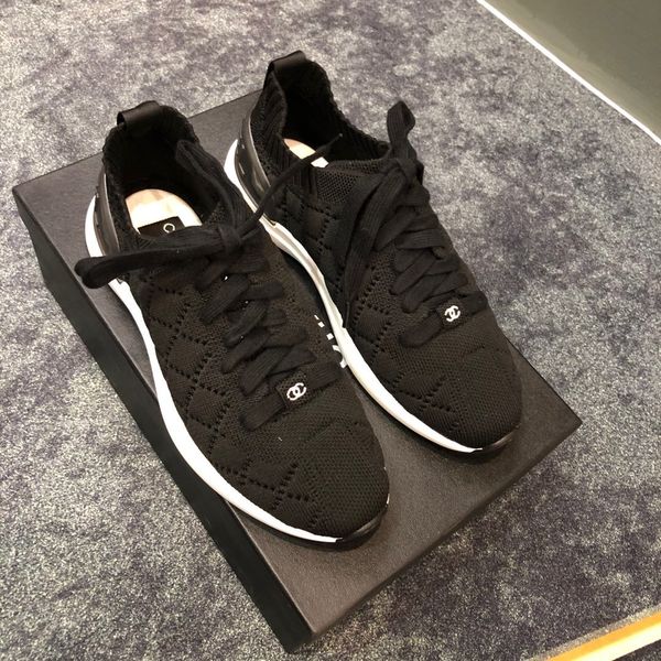 

platform 2020 latest fashion luxury wild casual sports shoes wild basketball couple shoes outsole breathable, Black
