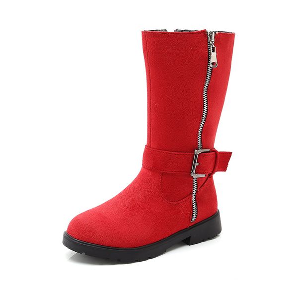 

2018 winter new fashion warm children' boots girls big kids anti-skiing boots girls fashion, Black;grey