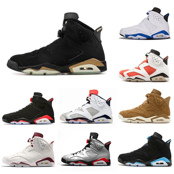 

Air Jordan ретро 6 6 мужская баскетбольная спортивная обувь 6s DMP Oregon Oreo Tinker пшеница Белы