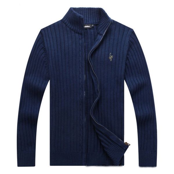 

new sweater men autumn winter cotton thick male cardigan zipper digital peacock logo brand clothing outwear knitting sweter 3xl, White;black