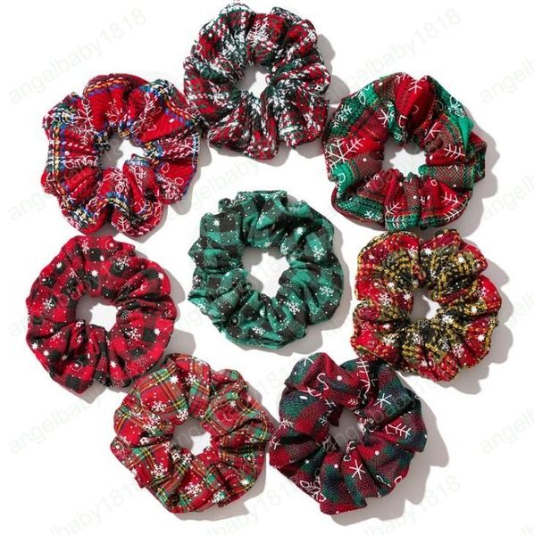 2020 Merry Christmas Stretch Headband Scrunchies Women Elastic