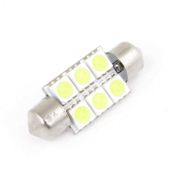 

uxcell car white 35mm 6 smd festoon led light dome lamp bulb