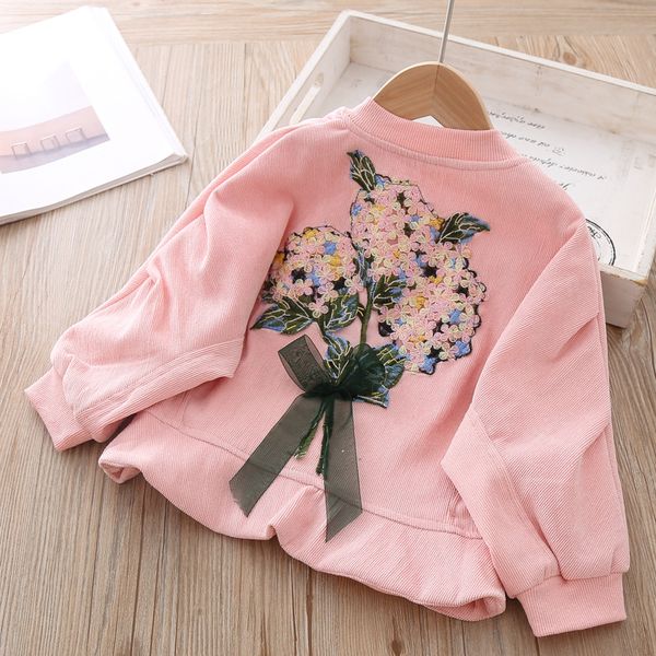 

baby jacket autumn winter corduroy zipper cardigan korean children's coat for girls outerwear girl clothes sweatshirt 5yrs, Blue;gray
