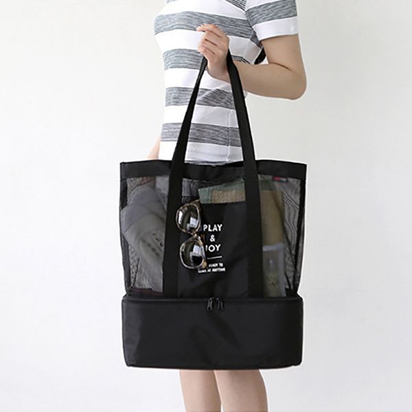 

outdoor double insulation picnic bag shoulder sport grid camping bag travel hiking storage 2020