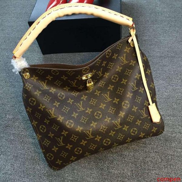 

m41620 fashion handbag women brown leather shoulder bags hobo handbags handles boston cross body messenger shoulder bags