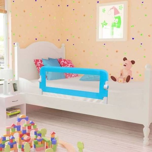 

toddler safety bed rail 102 x 42 cm blue