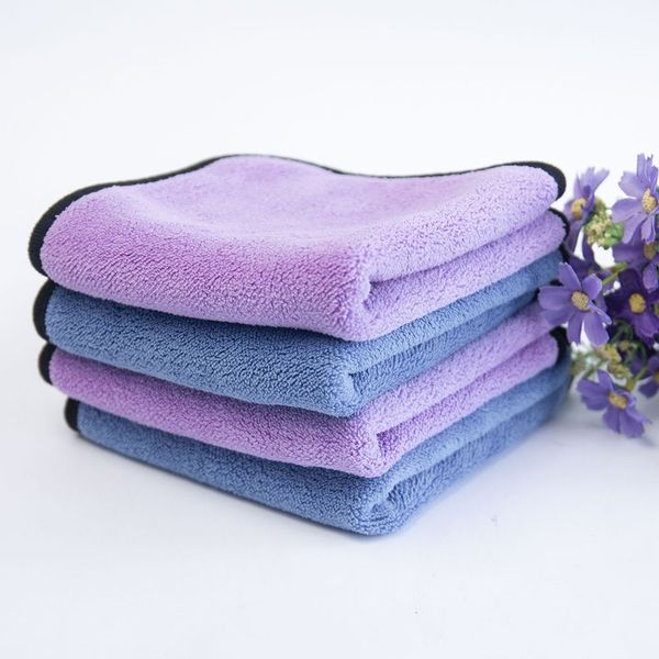 

polyester thick car cleaning auto care detailing polishing microfiber fiber washing super absorbent car towel cloths 30x30cm