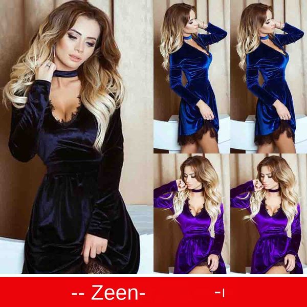 

женские дизайнерские платья исв сексуальные кружева v-образным вырезом платье нагрудник, Black;gray