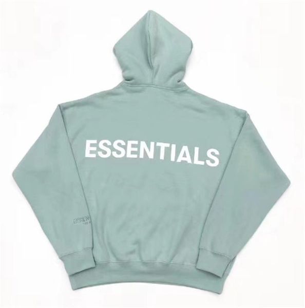

fog 3m reflective essentials hoodie men women essentials pullover sweatshirt fog hoodie streetwear harajuku, Black