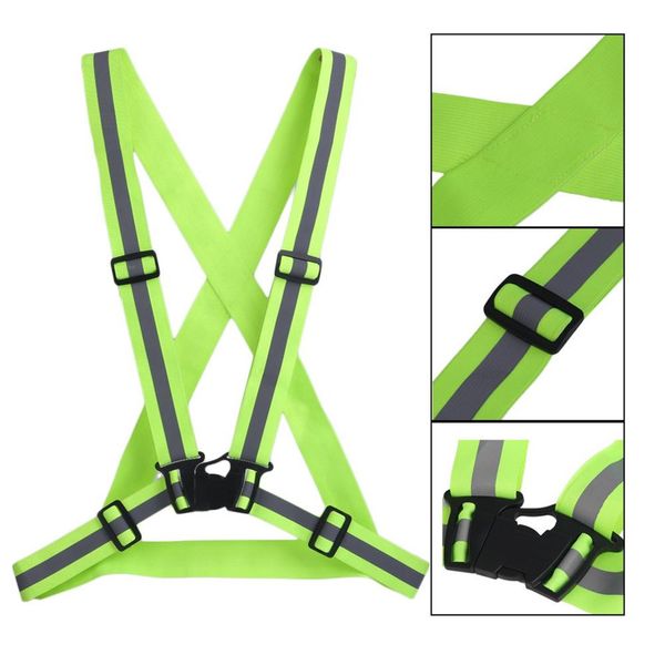

high visibility reflective safety jacket breathable traffic night work security running cycling safety reflective vest