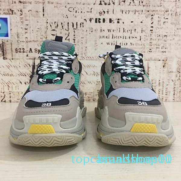 

2019 paris triple-s designer luxury shoes low sneakers triple s men's and women's shoes casual shoes size 36-45 t10, Black