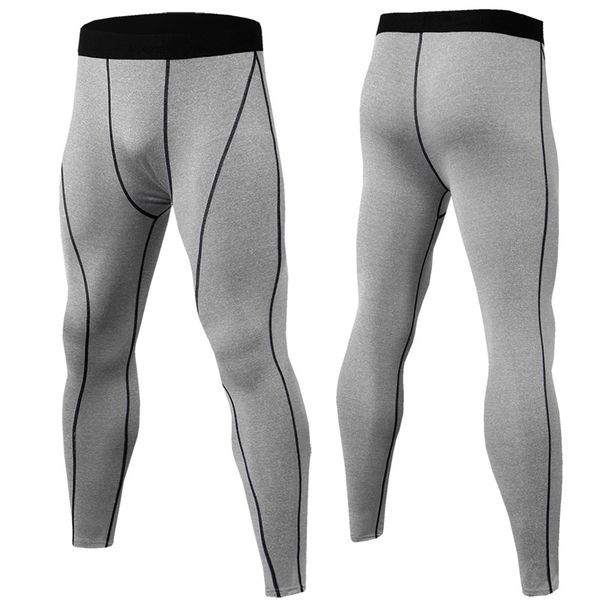 

compression pants runing tights men sports fitness leggings quick dry jogging trousers gym workout training leggins yoga bottom, Black;blue