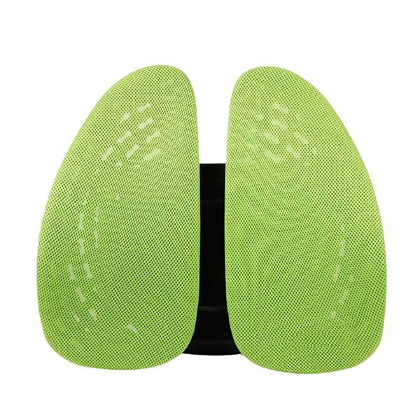 

car seat chair back massage lumbar support waist cushion mesh ventilate cushion pad for office home car green