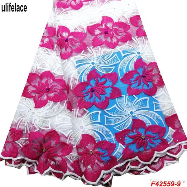 

milk silk mesh color beads and stones french lace fabric african lace fabric nigerian lace fabrics for wedding f4-2559, Black;white