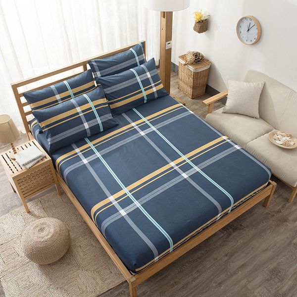 

cartoon striped animal print bed mattress cover cotton dustproof sheets soft comfortable breathable for l home high quality