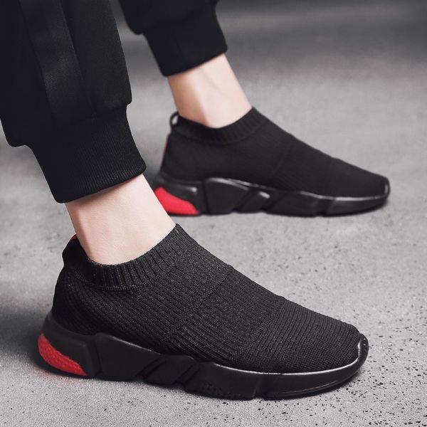 

new arrival men sports running shoes brand woman high trainers outdoors sock sneakers breathable zapatos de hombre