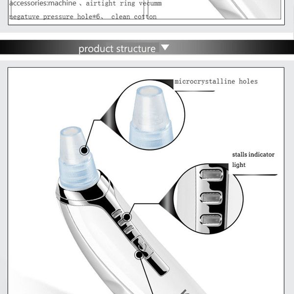 

kemei 1868 black head remover machine rifinitore per peli del naso e delle orecchie dermabrasion machine yyziv