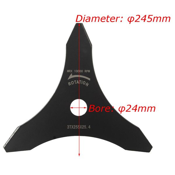 

3 teeth brushcutter trimmer lawnmower blades 3t for fs160 fs180 fs220 fs280 fs300 fs350 etc