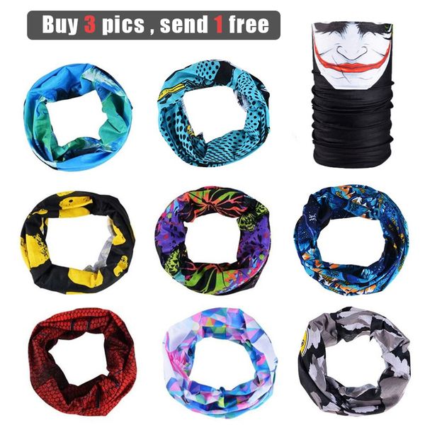 

rockbros hiking bandana outdoor sports head scarf cycling skiing fishing bicycle windproof uv protect sweat neck face mask men, Black