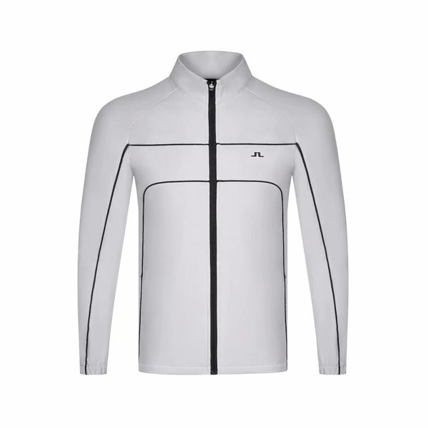 

jl golf coat male new spring autumn clothing outdoor sports zipper coat golf outwear three color ing, Red;blue