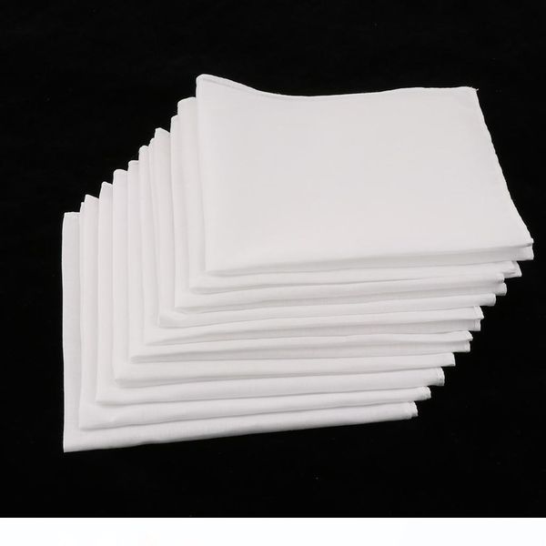 

10шт 100% хлопок платок белого платочек chest полотенце пром отдых партия костюм платочек урожай подарки, Blue;white