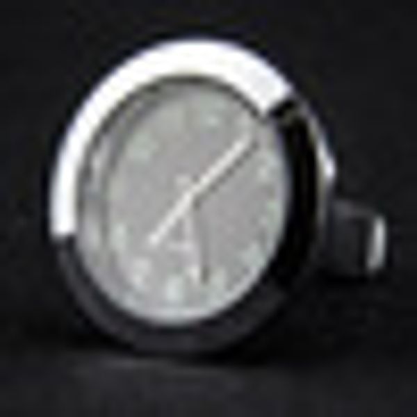 

with adhesive glue car clock watch dashboard stick-on plated metal air vent luminous quartz analog accessories