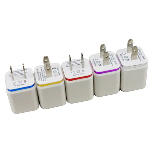 

us plug adapter 2.1/1a 5v dual usb wall charger mobile phone charger for samsung all mobile phone charger