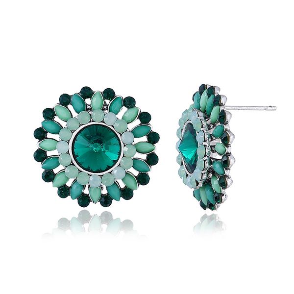 

new delicate and fashionable round earrings, Golden