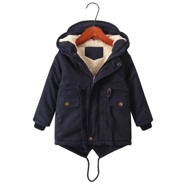 

winter children down & parkas 3-10y european style boys girls warm outerwear windproof hooded coats for kids winter clothing, Blue;gray