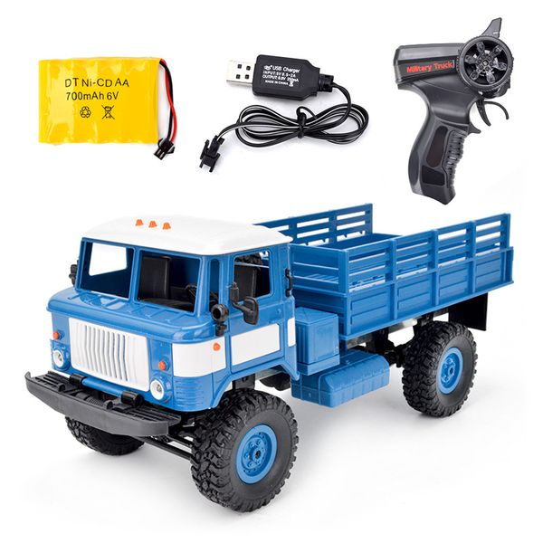 

1/16 romote control 2.4g four-wheel drive climbing gaz-66v military rock crawl rc truck model children toy kids boy gift