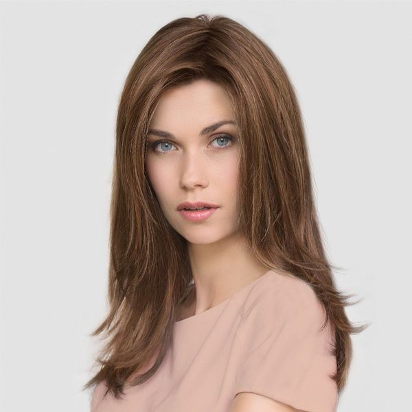 Hot Sale New Ladies Gold Brown Highlights Gradient Long Curly