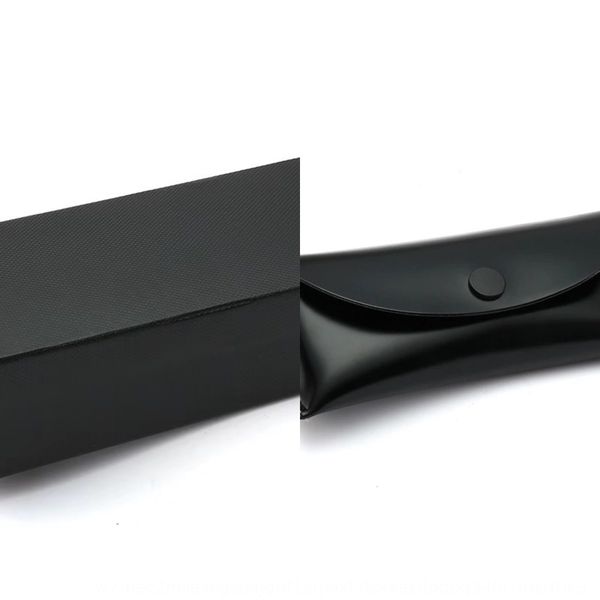 

combination leather case case button simple button sun glasses box black anti-pressure glasses box package
