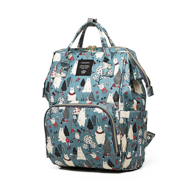 

2019 new diaper bag mummy travel nappy bag large capacity waterproof zipper maternity nappy nursing baby organizer