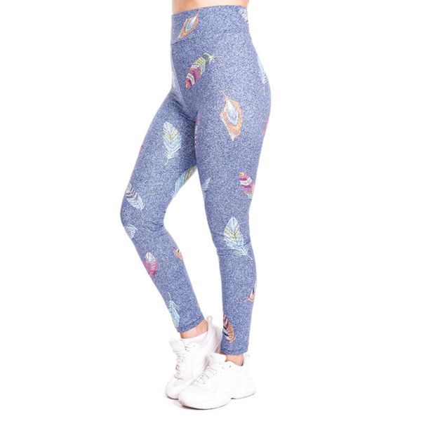 

women's leggings feather imitate jeans print push up fashion pants high waist workout jogging for women athleisure training leggings#3, Black