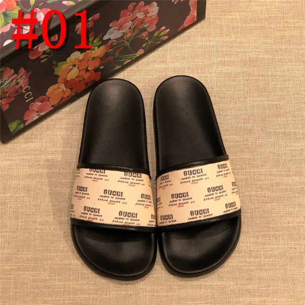 

19ss designer fashion genuine leather men slippers beach shoes men flip flops 2020 summer flat heels male slides luxury plus size 48, Blue;gray