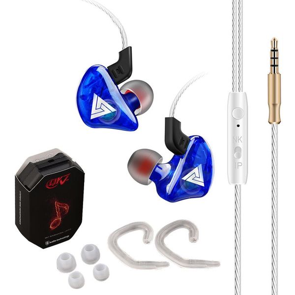

QKZ CK5 Headphone In Ear 3.5mm Earphone Sports Earbuds Stereo For iPhone Samsung Music Cell Phone Running Headset DJ With HD Microphone