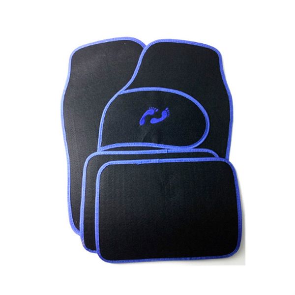 

4 piece universal foot pad car fins foot pad pvc flocked mat