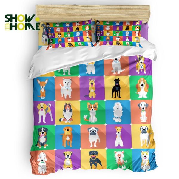 

showhome duvet cover set cube puppy duvet cover 4 piece bedding set