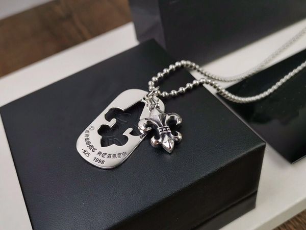 

популярный модный бренд ch кросс дизайнер ожерелье для леди дизайн мужчина и женщины ну вечеринку свадьба подарок роскошный хип-хоп ювелирны, Silver