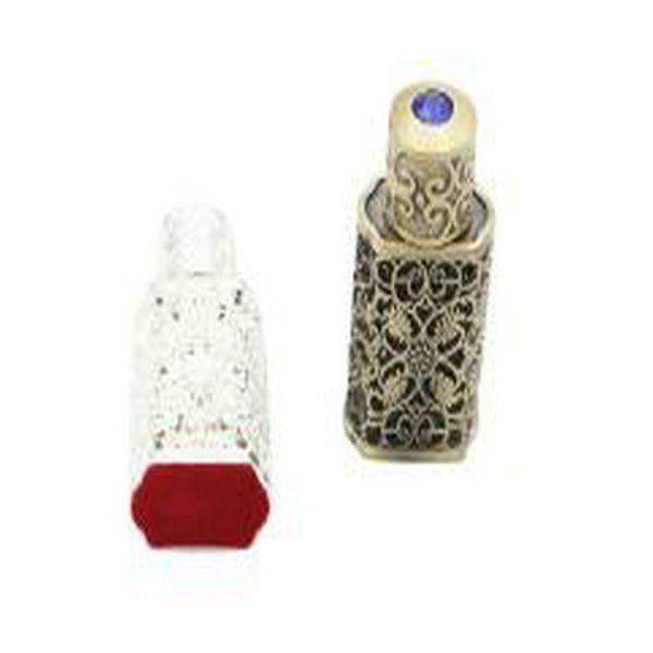 

us antiqued metal perfume bottle empty arab style alloy hollow out essential oils bottle middle east glass dropper bottleperfume home2010 yl