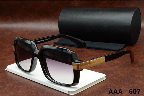 

new 607 brand designer fashion men's fashion sunglasses female models retro style uv380 sun glasses original box a005, White;black