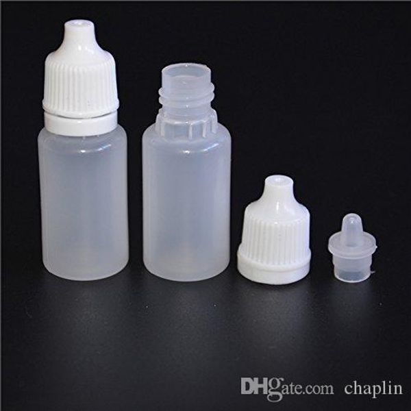 

15ml 15g eye liquid dropper bottle small plastic eye drop bottle dropper empty plastic squeezable dropper bottles with childproof cap